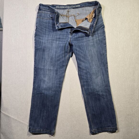 Duluth Flex Ballroom Jeans Relaxed Fit Men 42 x 31  Blue Mid-Rise 6 Pockets - Picture 7 of 12